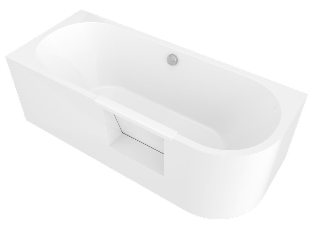 Polysan Portas Eckbadewanne 180x75 cm linksseitig weiß 75551