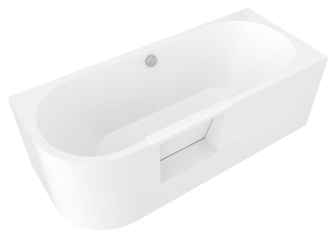 Polysan Portas Eckbadewanne 180x75 cm rechtsseitig weiß 75561