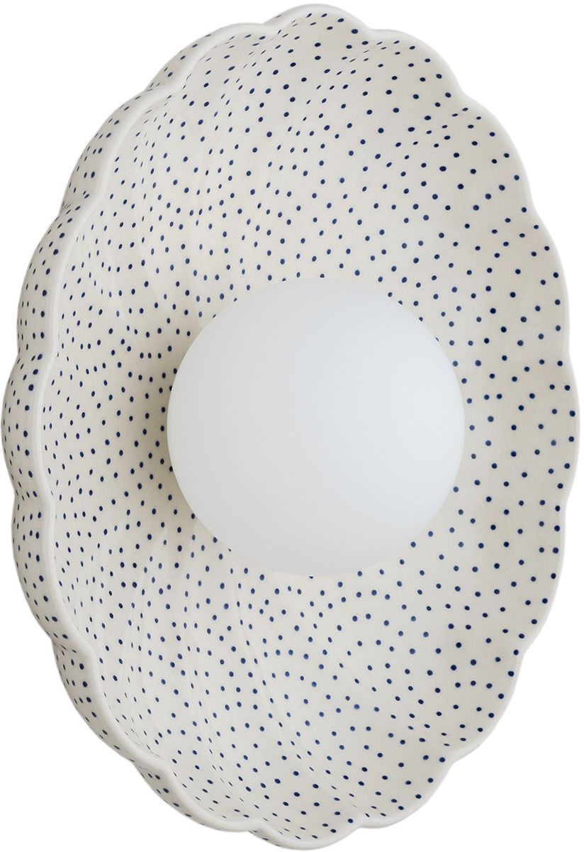 Argon Boll Leuchter 1x6 W weiß-opal-marineblau 8934