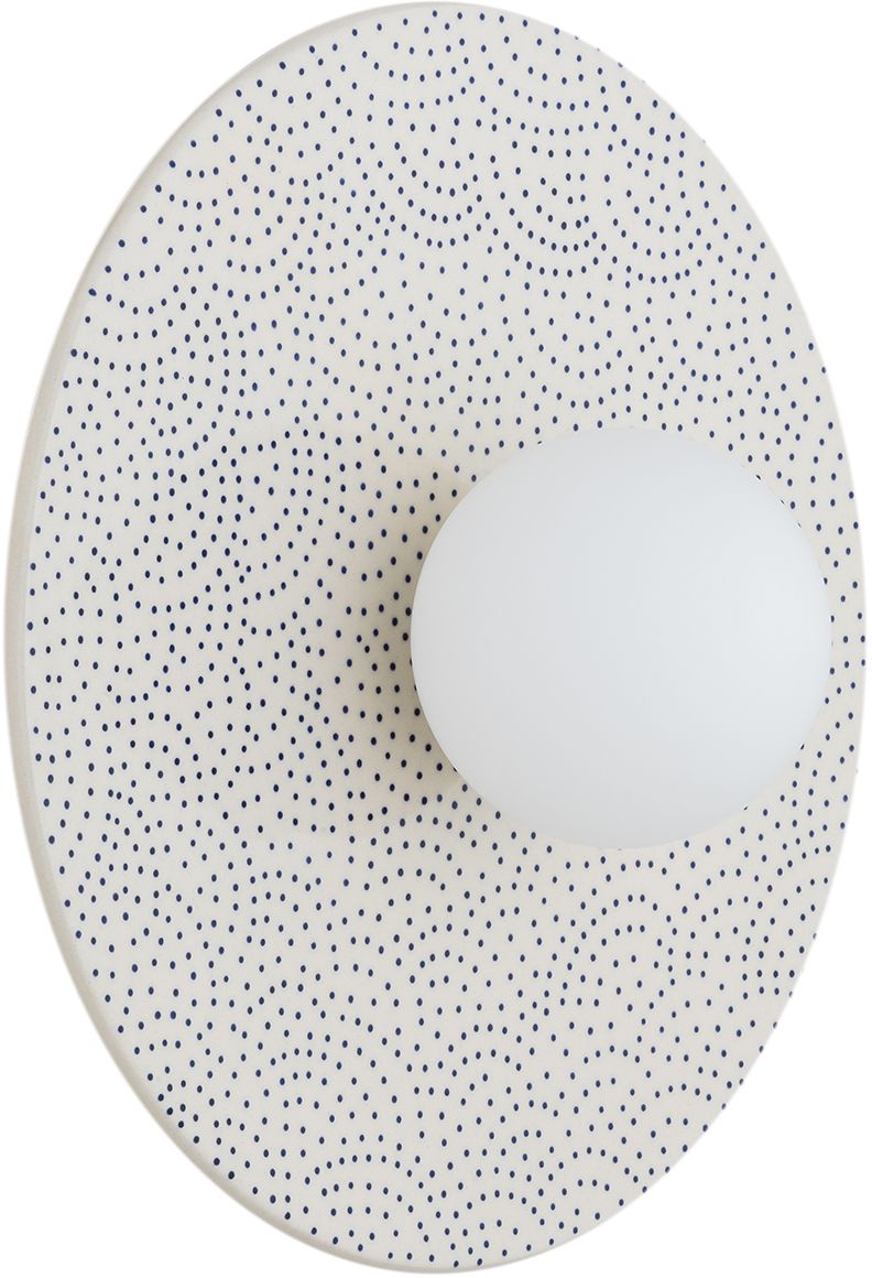 Argon Boll Leuchter 1x6 W weiß-opal-marineblau 8936