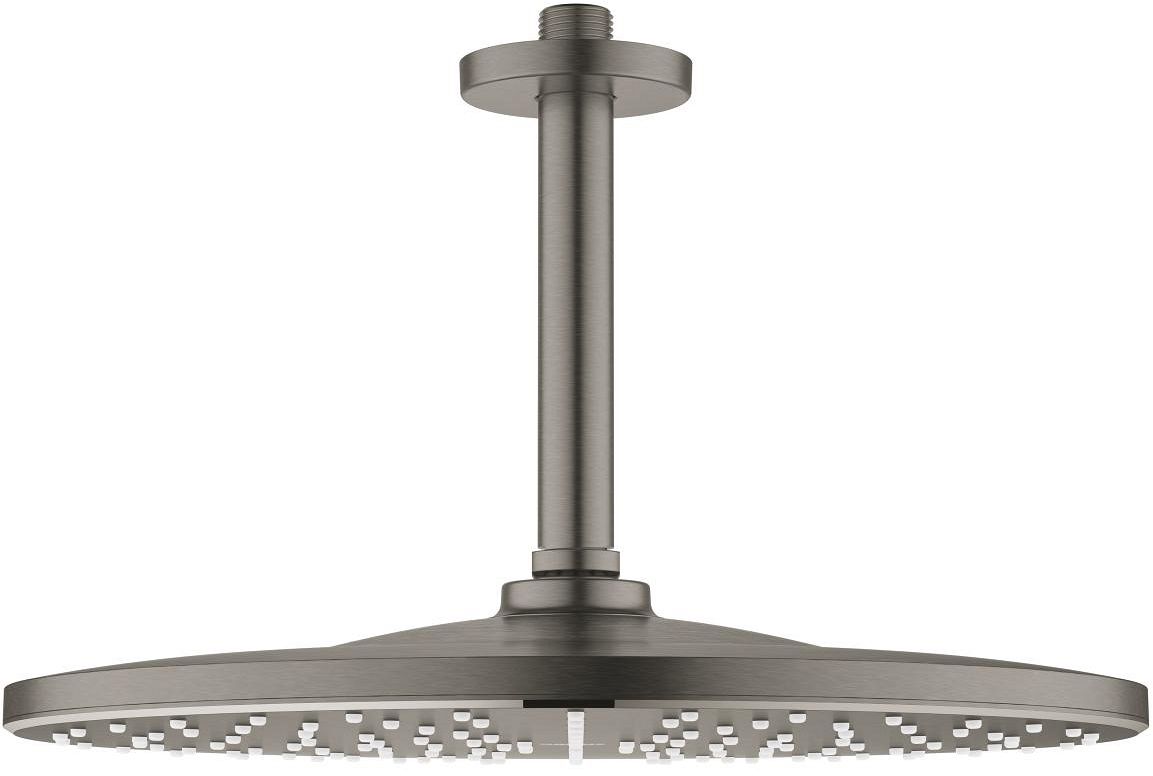 Grohe Rainshower Kopfbrause mit Arm 31x31 cm rund Brushed Hard Graphite 26560AL0