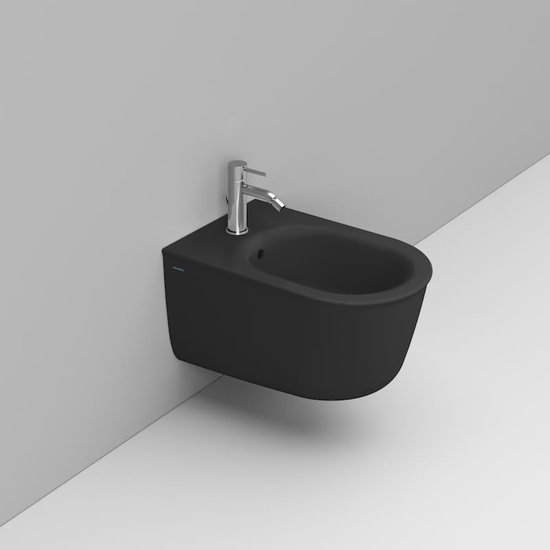 Ceramica Dolomite Mayka Bidet hängend schwarz D482681