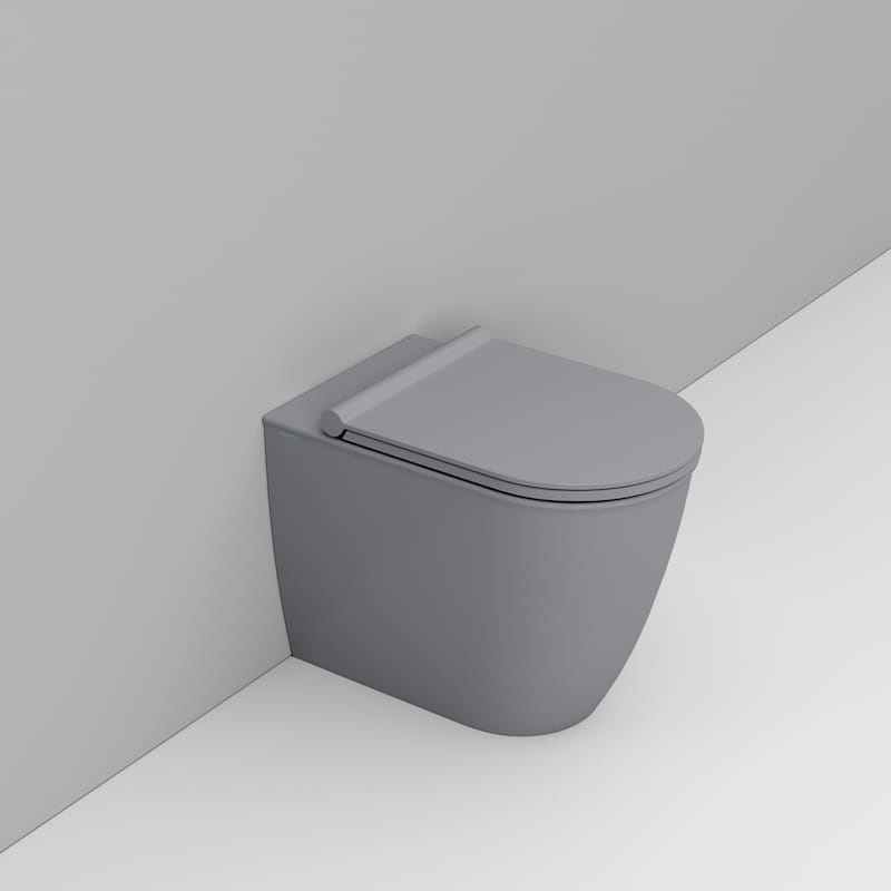Ceramica Dolomite Mayka WC-Becken stehend Spülrandlos grau D483145