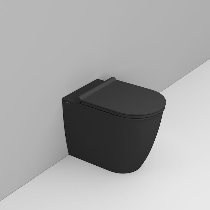 Ceramica Dolomite Mayka WC-Becken stehend Spülrandlos schwarz Matte D483181