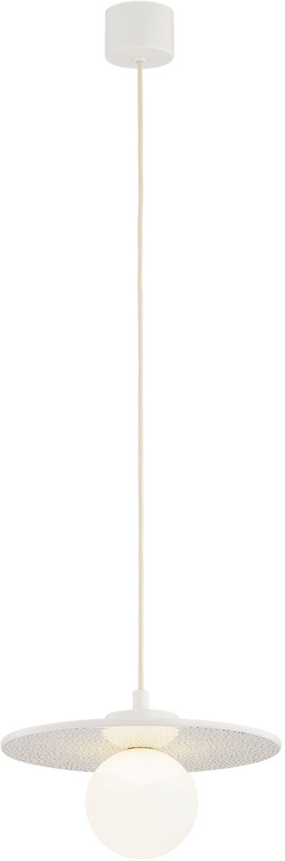 Argon Boll Pendelleuchte 1x6 W weiß-opal-marineblau 8949