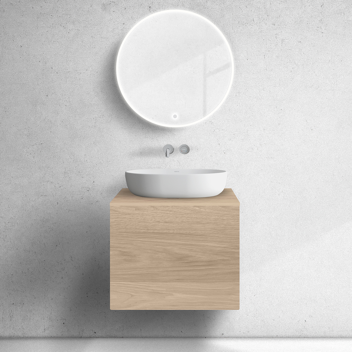 Oltens Lun Unterschrank 60x44.7x52 cm Unterschrank hängend eiche 60032060