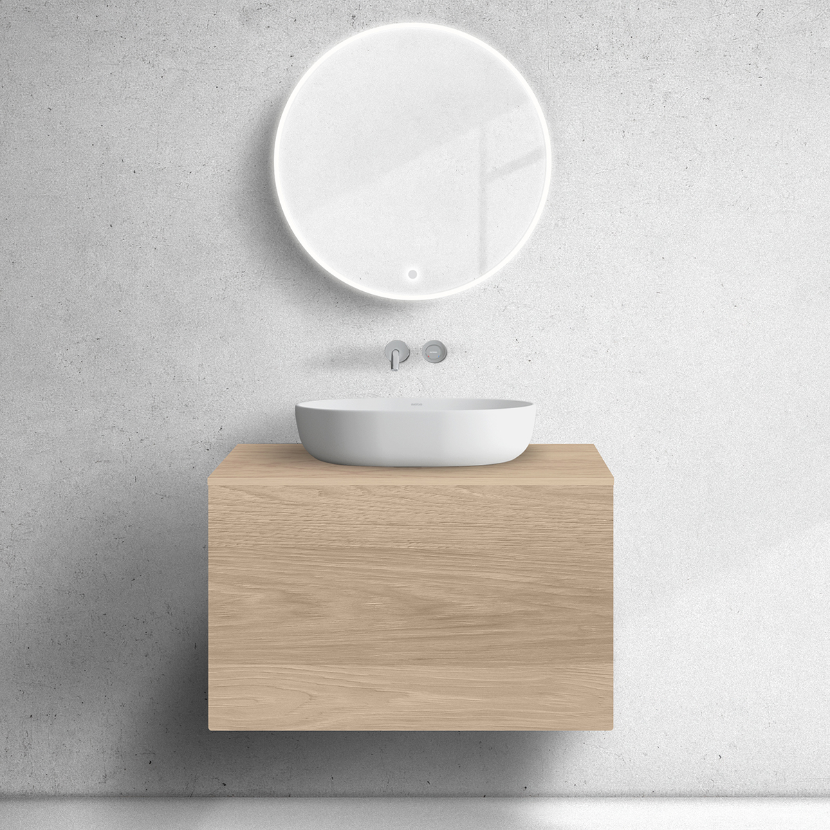 Oltens Lun Unterschrank 80x44.7x52 cm Unterschrank hängend eiche 60033060