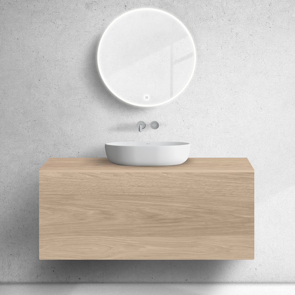 Oltens Lun Unterschrank 120x44.7x52 cm Unterschrank hängend eiche 60035060