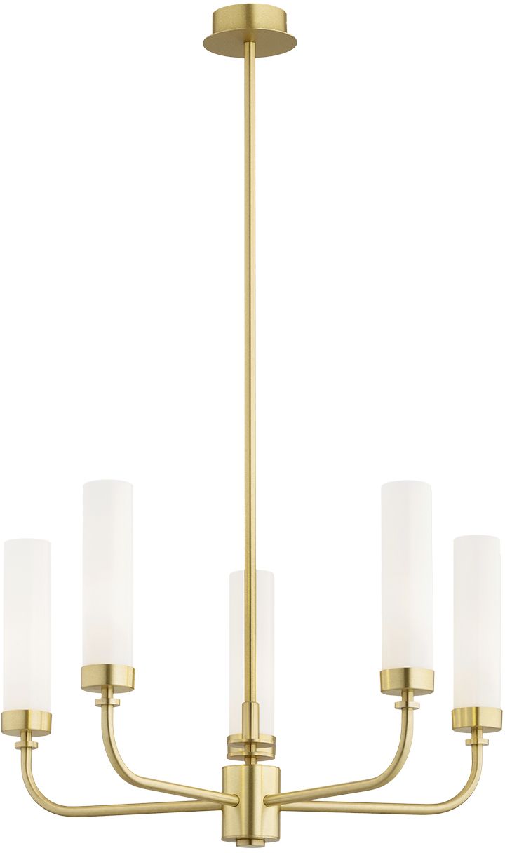 Argon Preston Pendelleuchte x7 W weiß-messing 5081