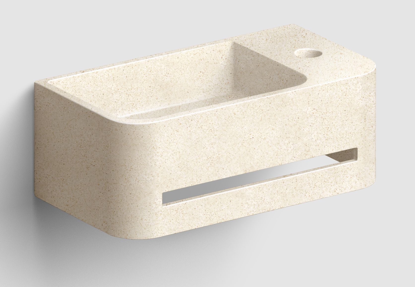 Clou InBe Waschbecken 43x23 cm rechteckig Klassisch braun/beige IB/03.70030.02.01.R     