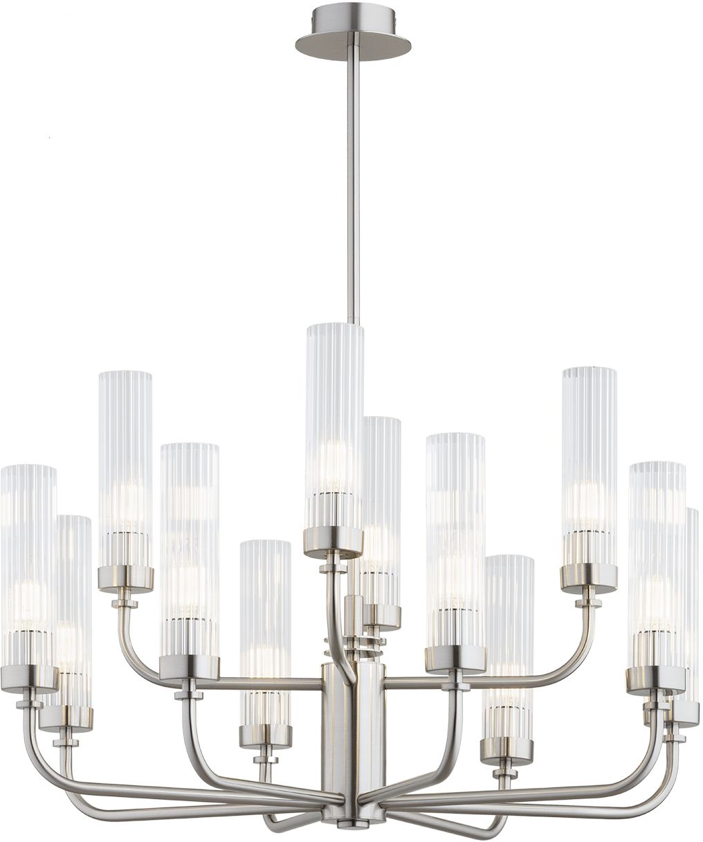 Argon Preston Pendelleuchte x7 W transparent-nickel 5088