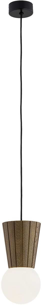 Argon Volante Pendelleuchte 1x6 W holz-opal 8952