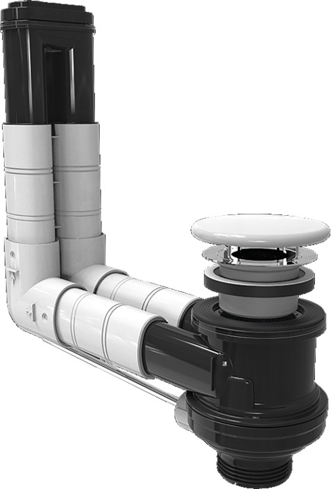 Villeroy & Boch Siphon für das Waschbecken schwarz 683700R7