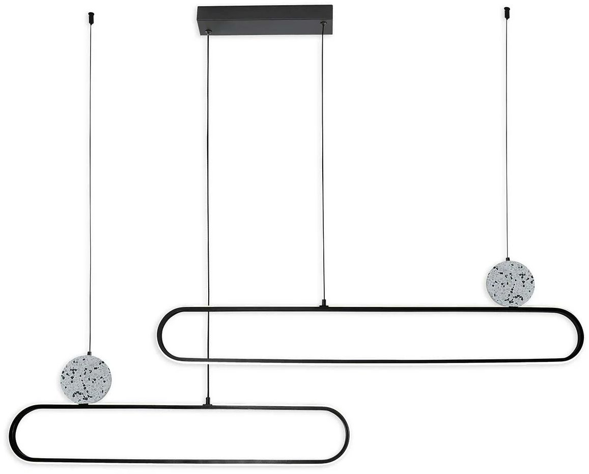 Goldlux Florentyna Pendelleuchte 2x48 W weiß-schwarz 333896