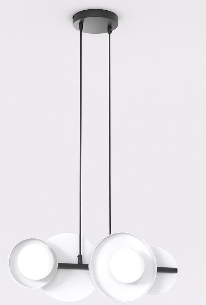 Emibig Model 4 BL White Pendelleuchte 4x8 W weiß 1487/4