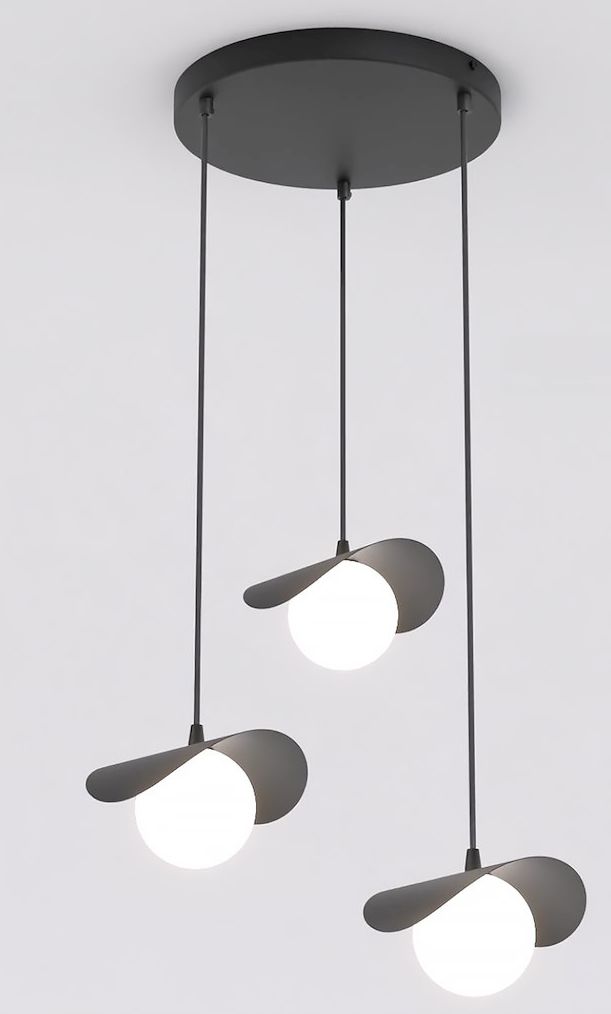 Emibig Ritual 3 Prem Black Pendelleuchte 3x8 W schwarz 1490/3PREM