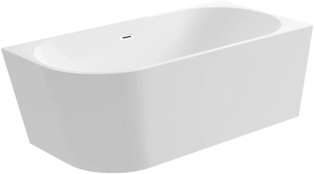 Balneo Avola Freistehende Badewanne 160x80 cm oval weiß J0101010402-1