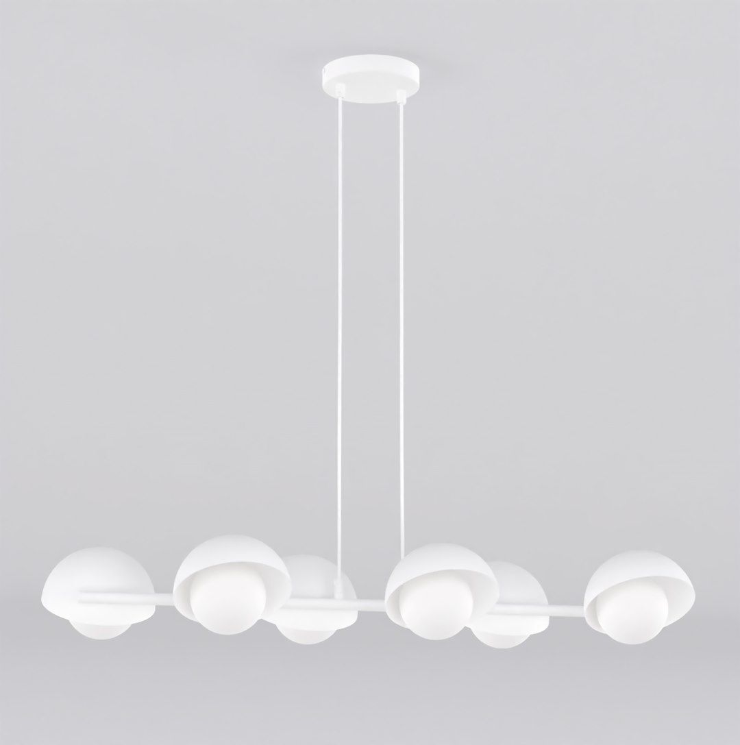 Emibig Boom Pendelleuchte 6x8 W weiß 1592/6