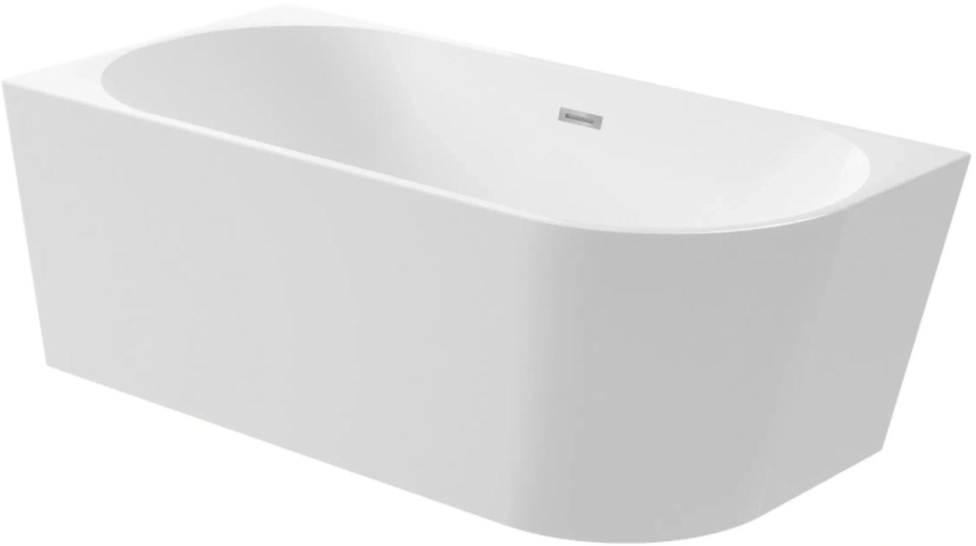 Balneo Avola Freistehende Badewanne 160x80 cm oval weiß J0101010502-1