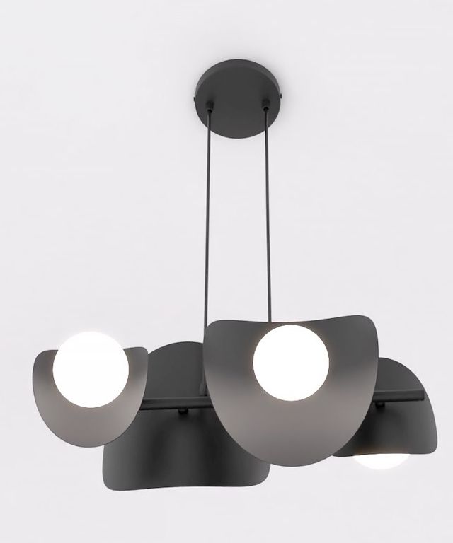 Emibig Elementi Pendelleuchte 4x8 W schwarz 1491/4