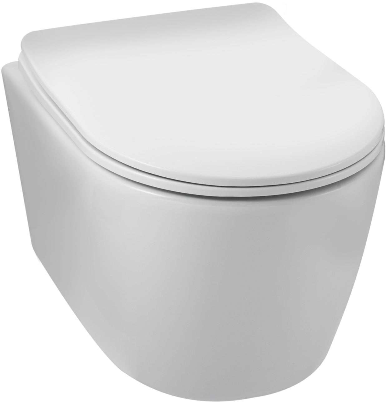 Balneo Luxa WC-Becken mit Absenkautomatik-Sitz hängend Spülrandlos mit Wirbelspülung weiß Glanz G0101010101-4