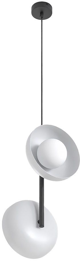 Emibig Vanila Pendelleuchte 2x8 W grau/aschfarben 1597/2