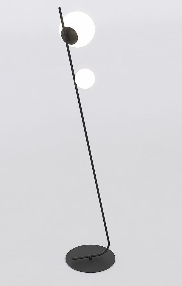 Emibig Tatu Stehlampe 2x8 W schwarz 1504/LP2