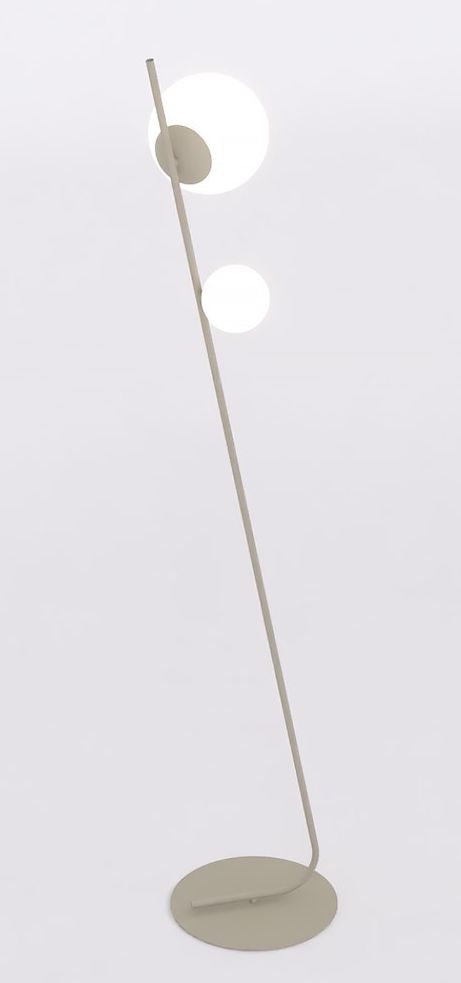 Emibig Tatu Stehlampe 2x8 W cremig 1506/LP2