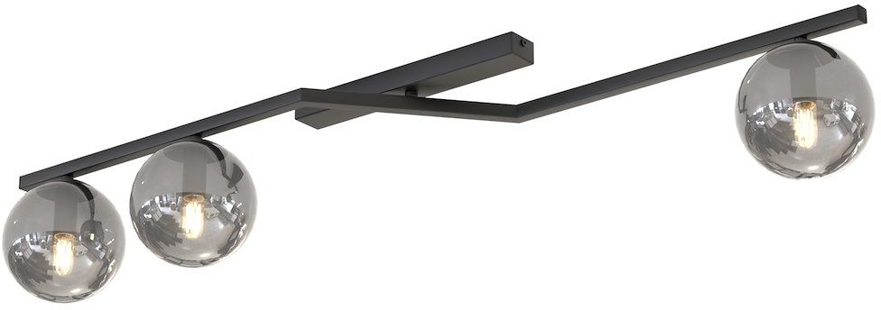 Emibig Naton Deckenlampe 3x10 W schwarz-verraucht 1509/3