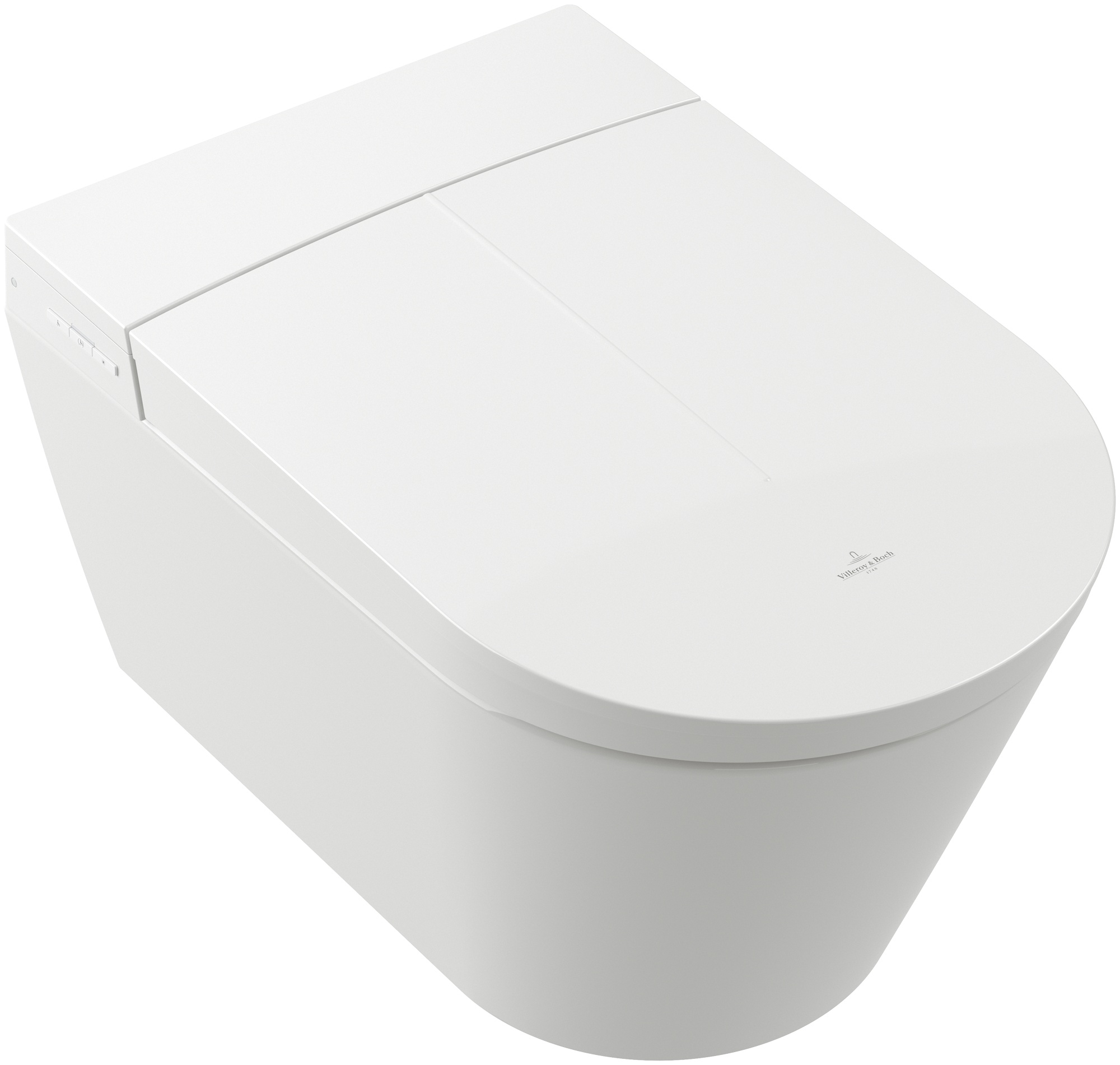Villeroy & Boch Tivo Dusch-WC hängend ohne Kragen mit Wirbelspülung weiß V22EM101