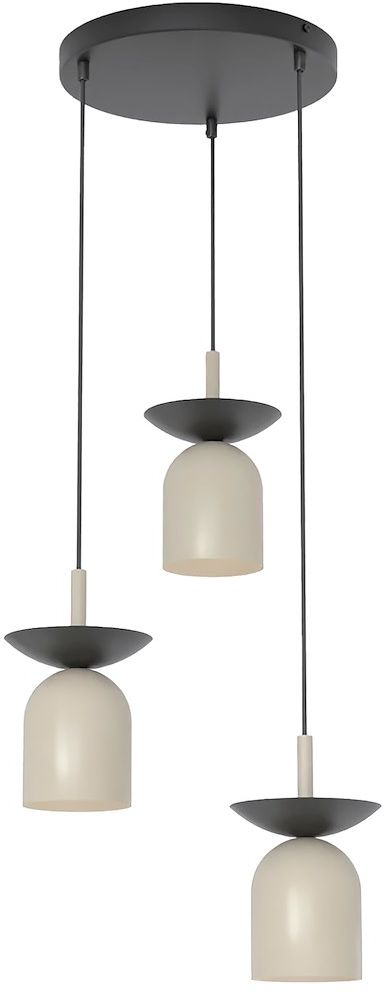 Emibig Ego Pendelleuchte 3x10 W schwarz-cappuccino 1612/3PREM