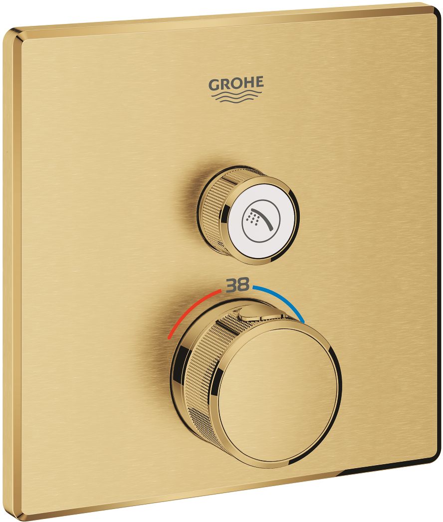 Grohe SmartControl Duschbatterie Unterputz mit Thermostat Brushed Cool Sunrise 29123GN0