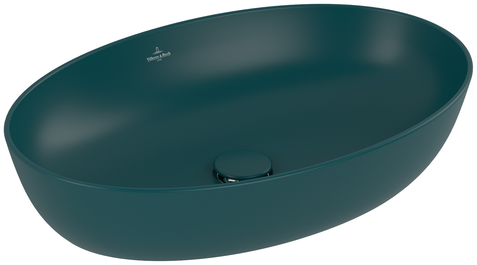 Villeroy & Boch Artis Waschbecken 61x41 cm oval Aufsatzwaschbecken grün 419861TE