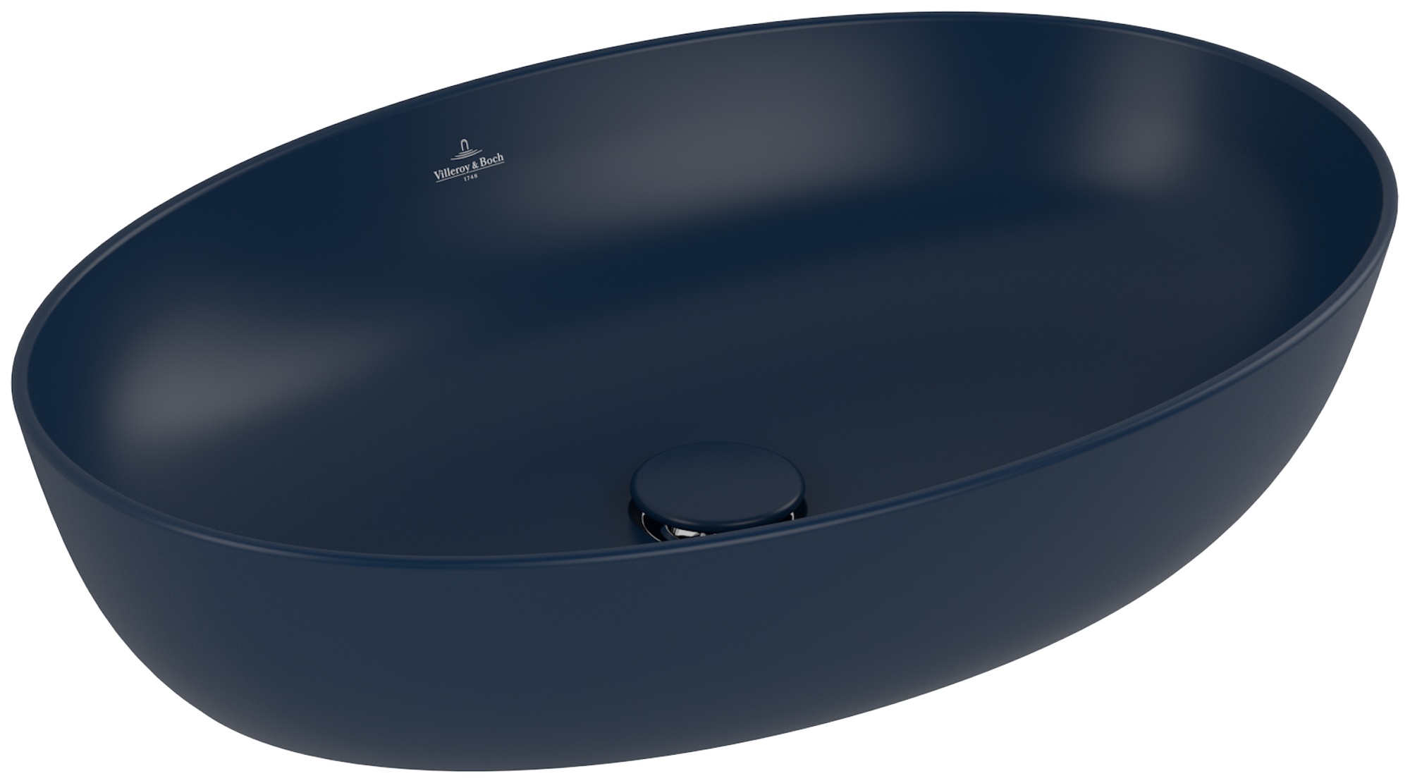 Villeroy & Boch Artis Waschbecken 61x41 cm oval Aufsatzwaschbecken blau 419861R6