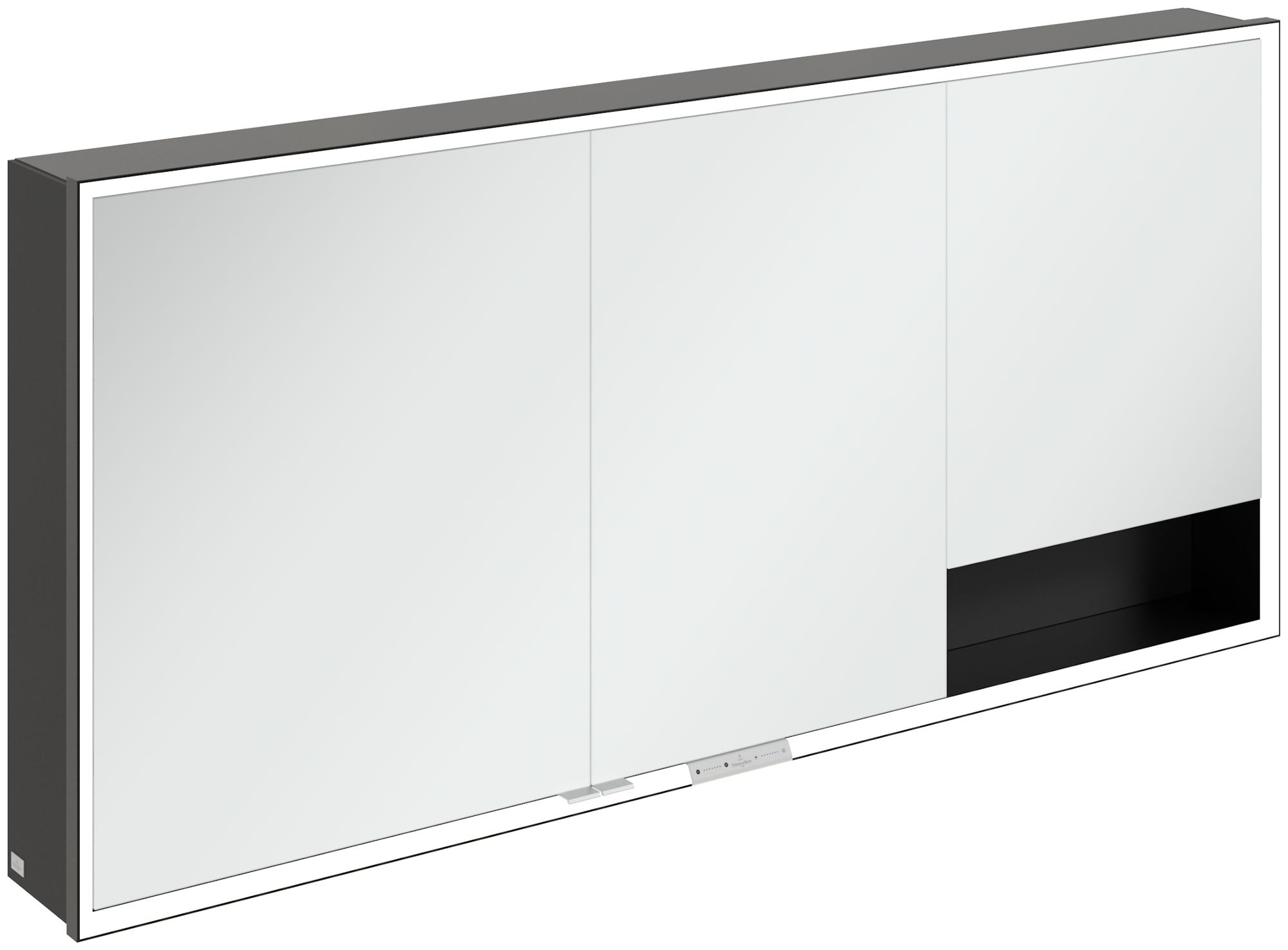 Villeroy & Boch My View+ Kabinett 160x16.8x75 cm Spiegelschrank schwarz B48116VL