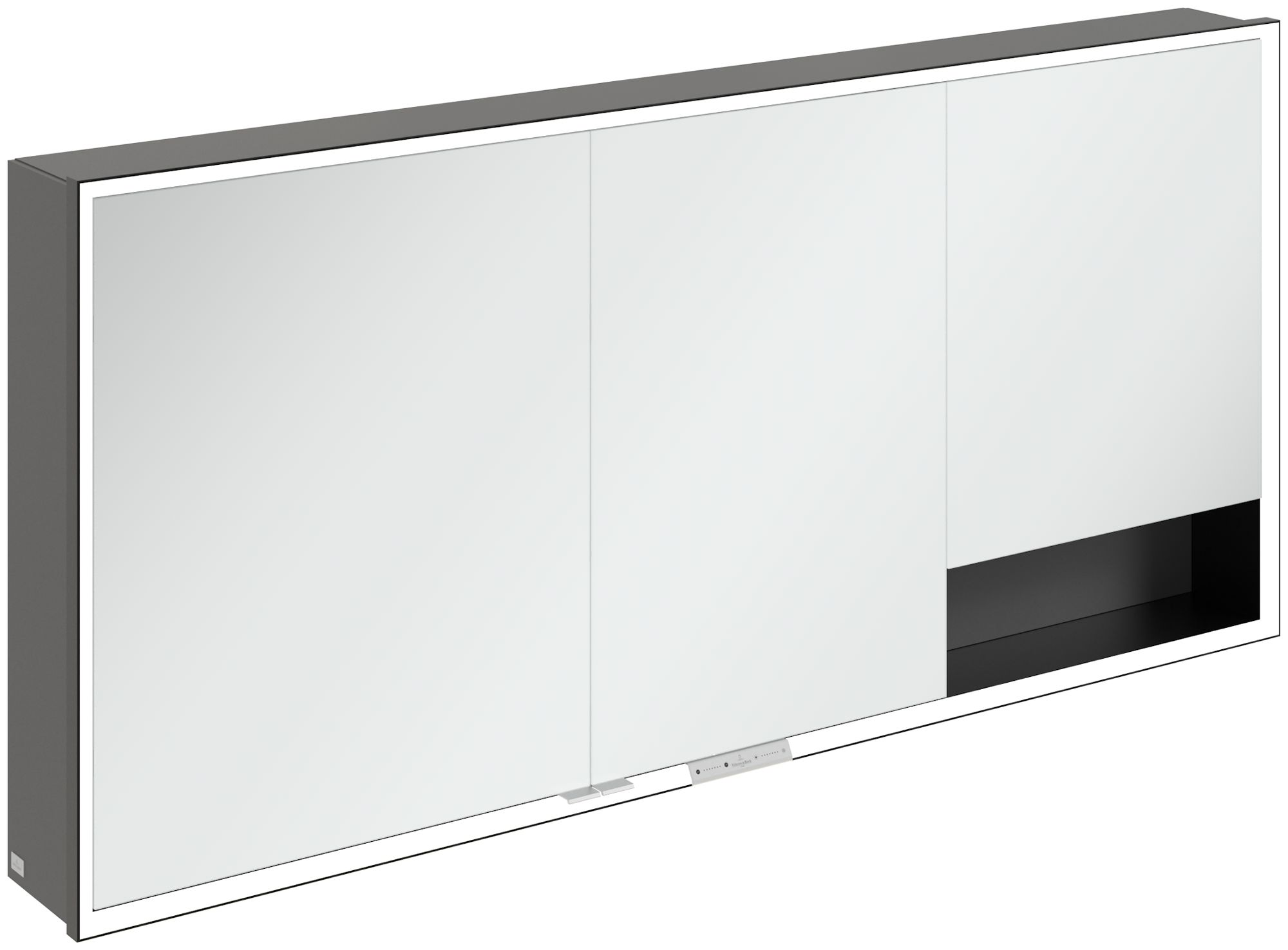 Villeroy & Boch My View+ Kabinett 160x16.8x75 cm Spiegelschrank schwarz-graphit B48116VR