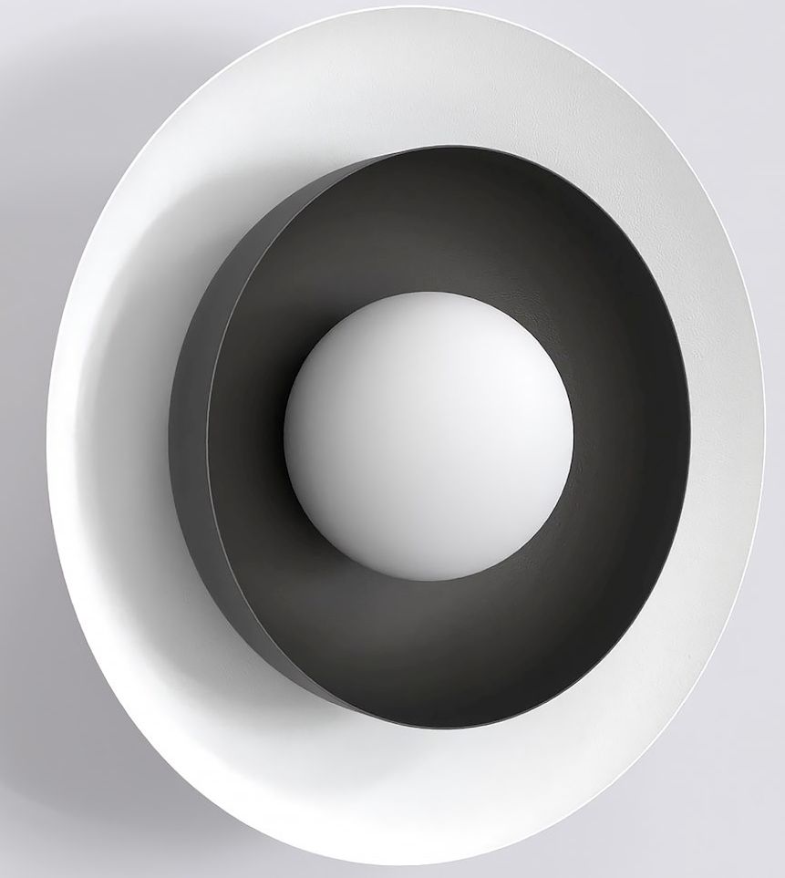 Emibig Poppi Leuchter 1x8 W weiß-schwarz 1521/K1