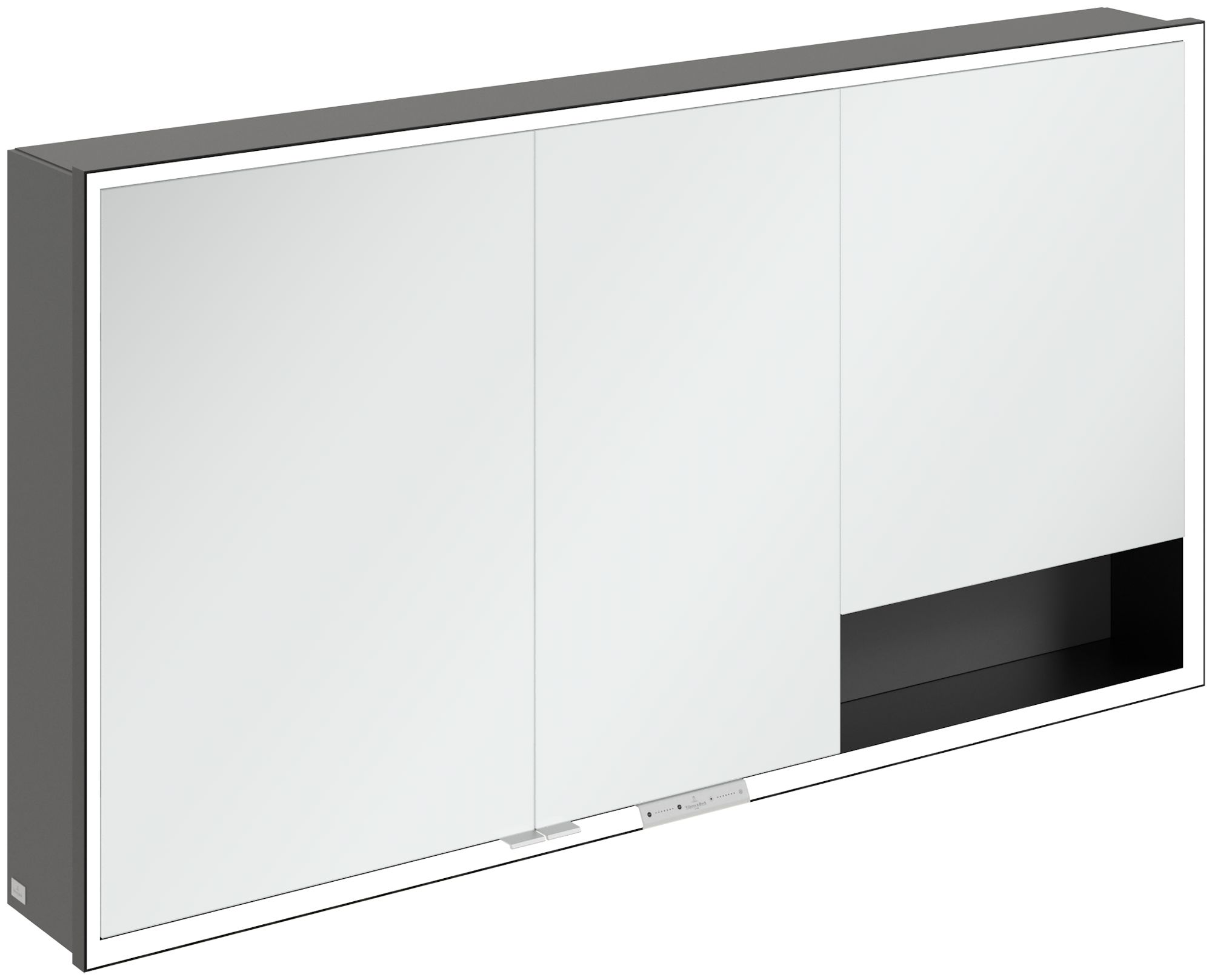 Villeroy & Boch My View+ Kabinett 140x16.8x75 cm Spiegelschrank schwarz-graphit B48114VR