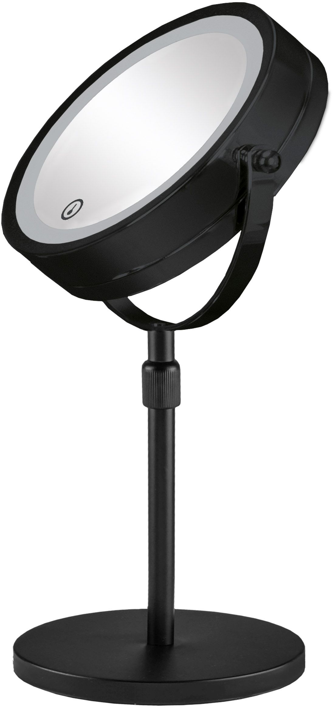 Kleine Wolke LED Mirror Kosmetikspiegel 20.5x37 cm rund mit Beleuchtung silber 8507926886