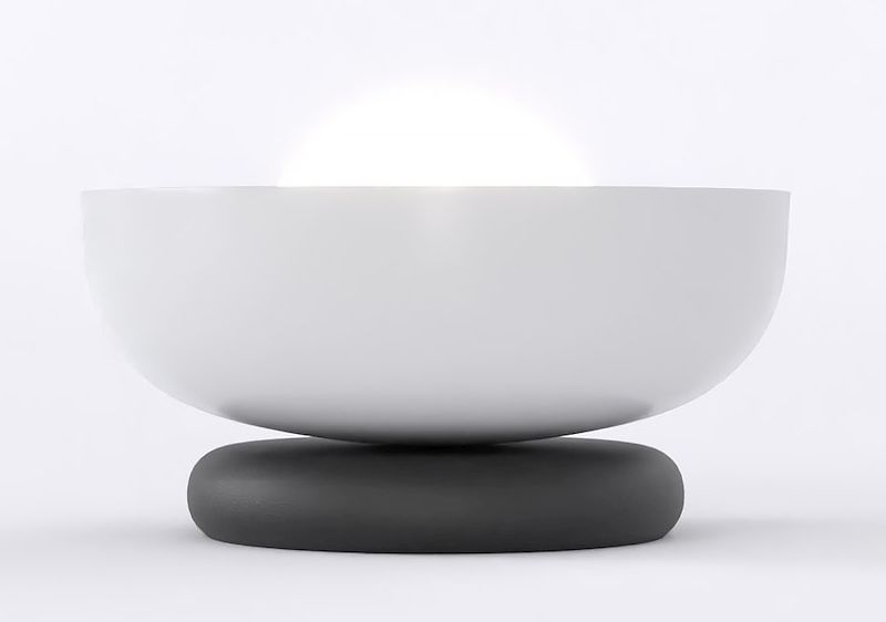 Emibig Ozzy Tischlampe 1x8 W schwarz-grau 1518/LN1