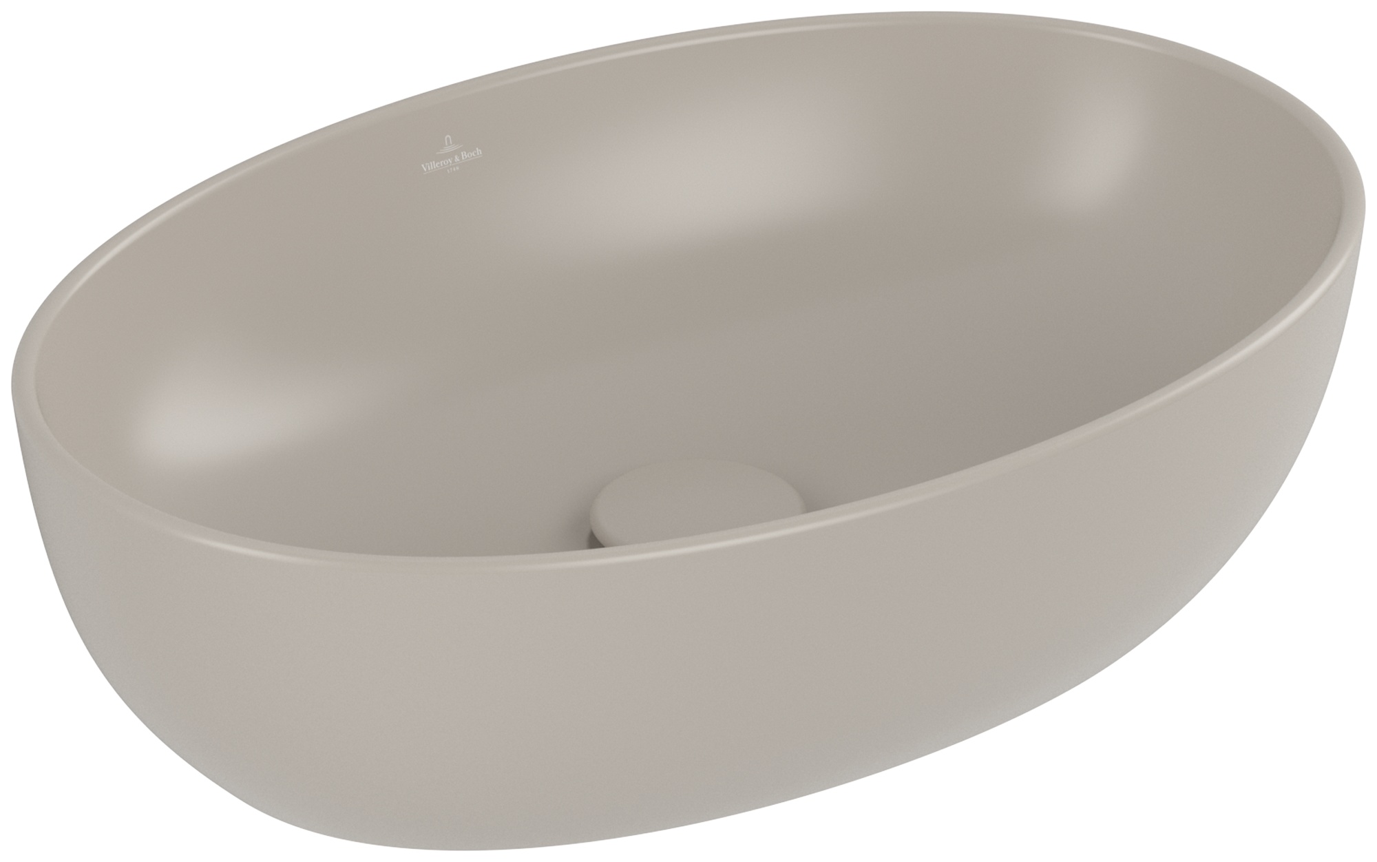 Villeroy & Boch Artis Waschbecken 48x32.5 cm oval Aufsatzwaschbecken braun/beige 438848AM