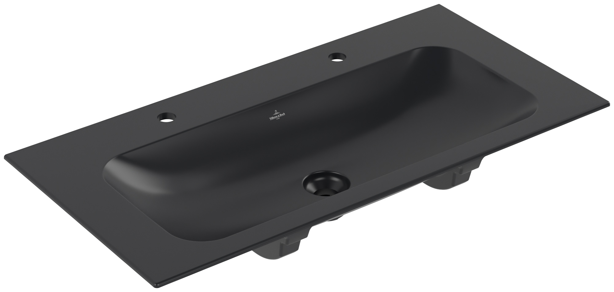 Villeroy & Boch Finion Waschbecken 100x50 cm rechteckig Möbel schwarz 4164A1R7
