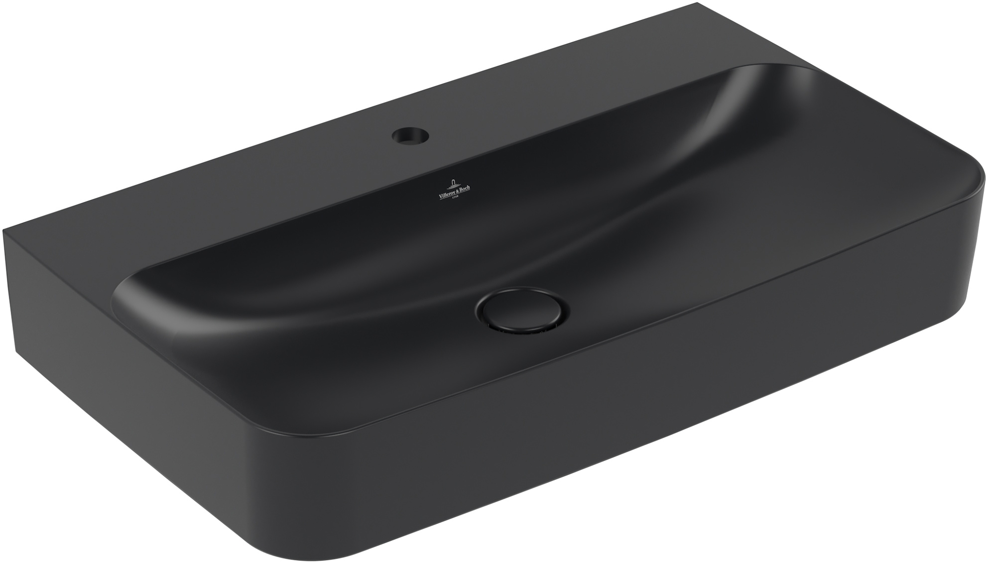 Villeroy & Boch Finion Waschbecken 80x47 cm rechteckig Klassisch schwarz 416881R7
