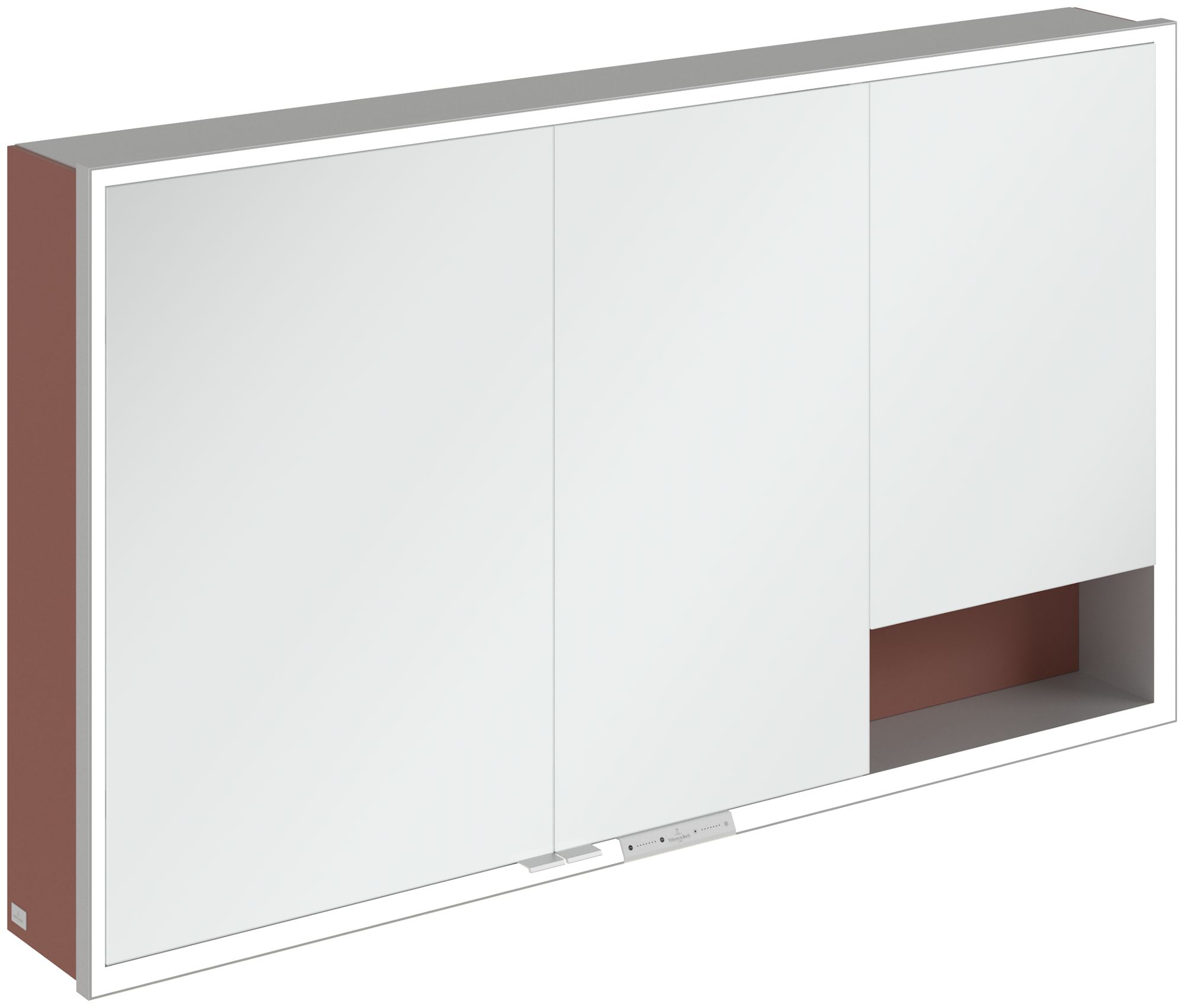 Villeroy & Boch My View+ Kabinett 130x16.8x75 cm Spiegelschrank rot A48113AH