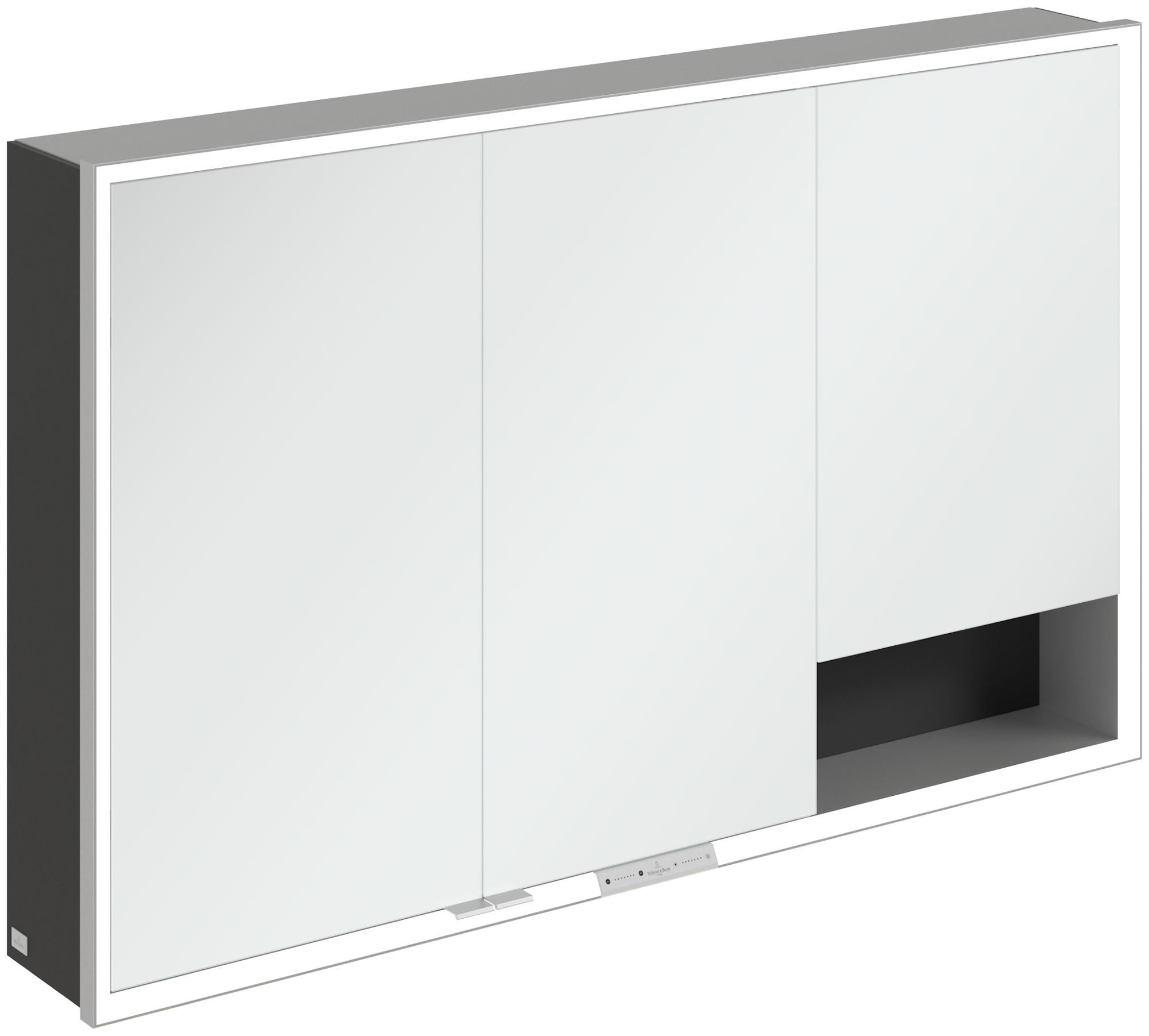 Villeroy & Boch My View+ Kabinett 120x16.8x75 cm Spiegelschrank schwarz A48112VL