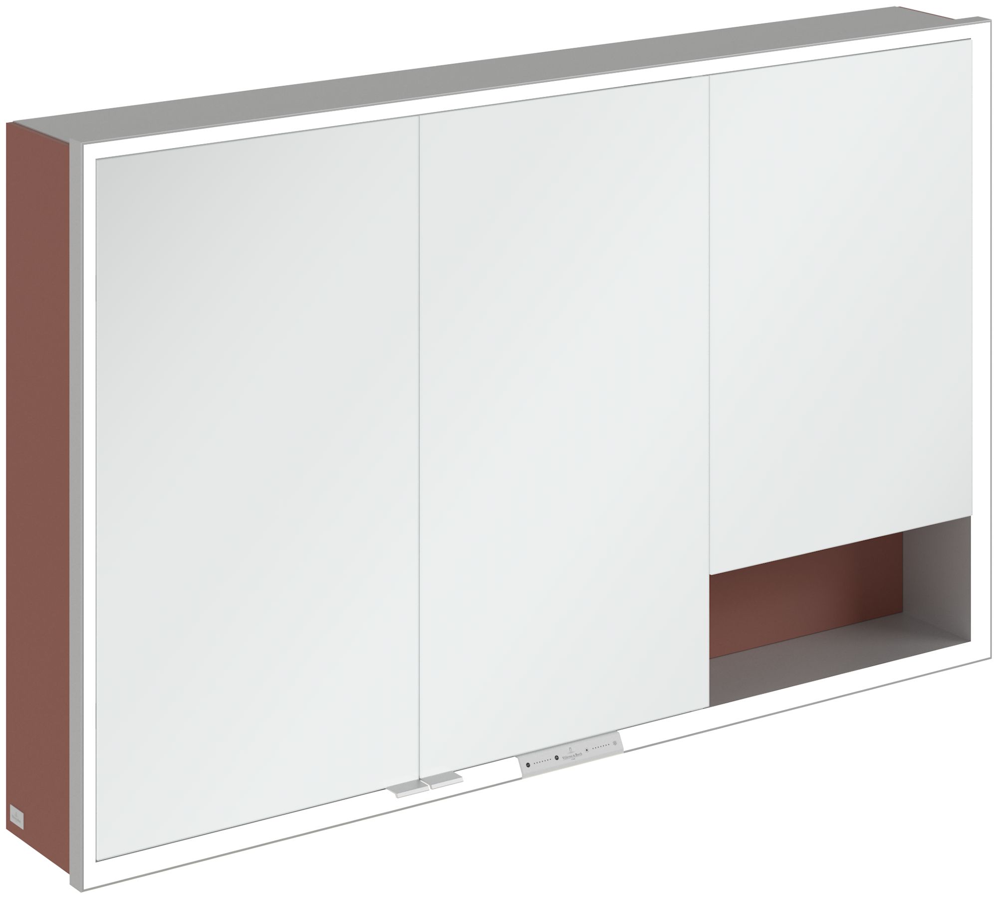 Villeroy & Boch My View+ Kabinett 120x16.8x75 cm Spiegelschrank rot A48112AH