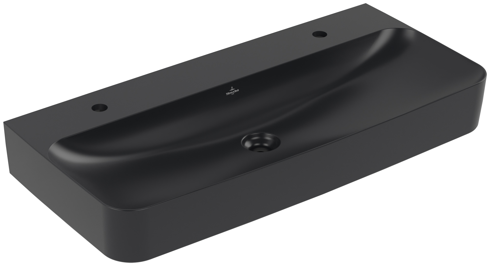 Villeroy & Boch Finion Waschbecken 100x47 cm rechteckig Klassisch schwarz 4168A1R7