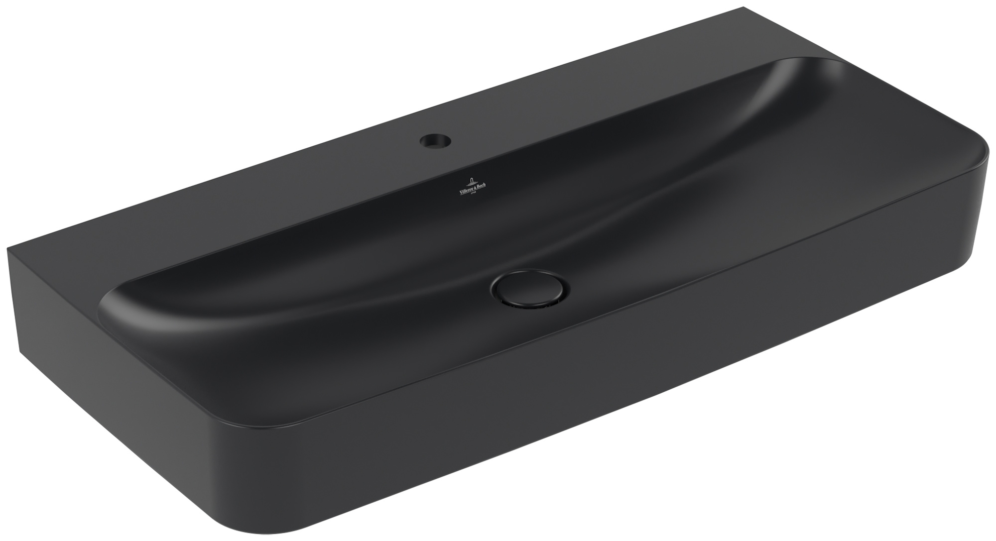 Villeroy & Boch Finion Waschbecken 100x47 cm rechteckig Klassisch schwarz 4168A2R7