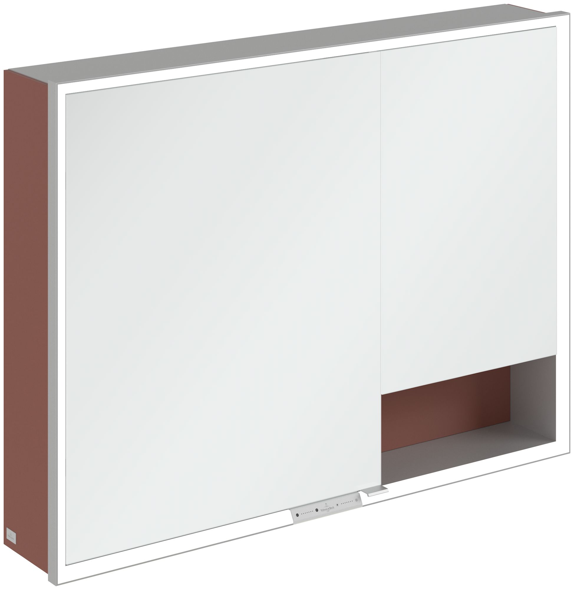 Villeroy & Boch My View+ Kabinett 100x16.8x75 cm Spiegelschrank rot A48110AH