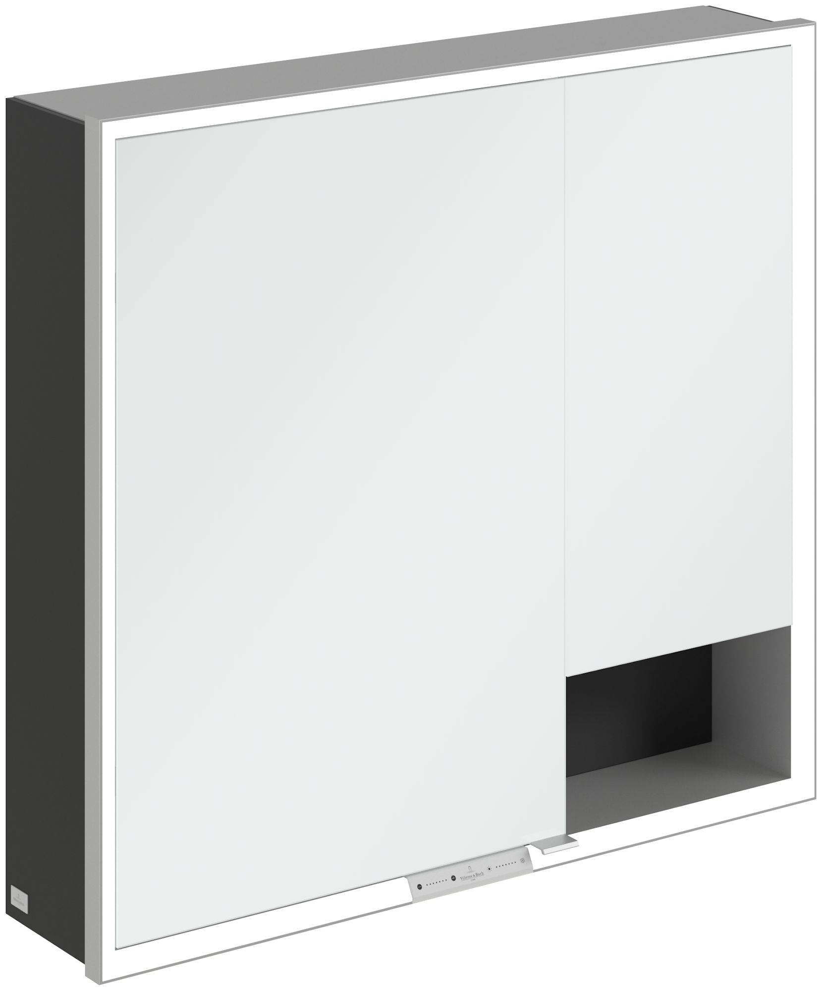Villeroy & Boch My View+ Kabinett 80x16.8x75 cm Spiegelschrank schwarz A48180VL